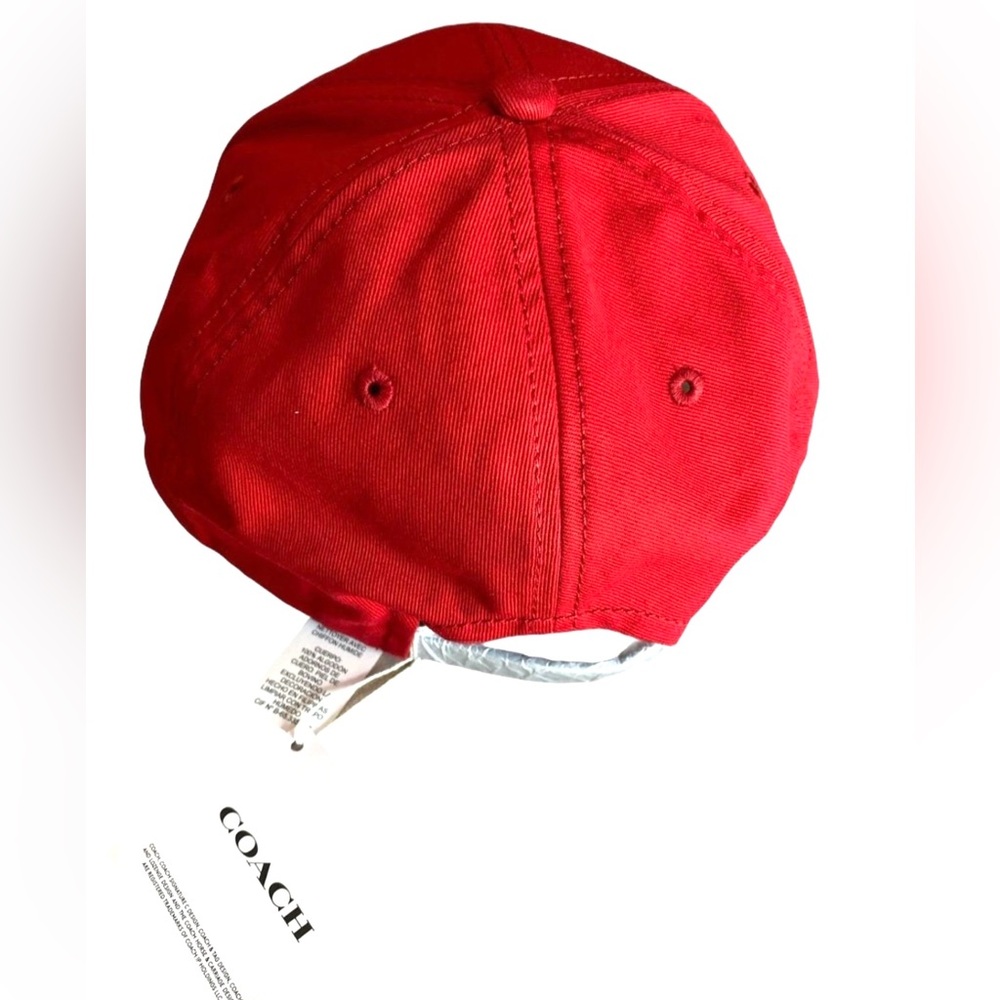 NWT Coach Varsity C Cap Red/ Black M/L - Picture 3 of 5
